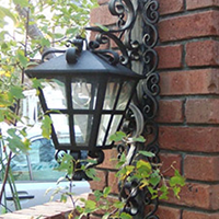 wrought iron light for indoor and outdoor